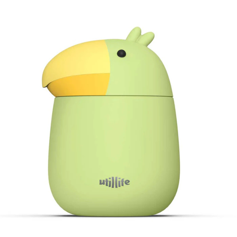 קופסת אוכל תרמית תוכי ירוק 600 מ"ל Utillife