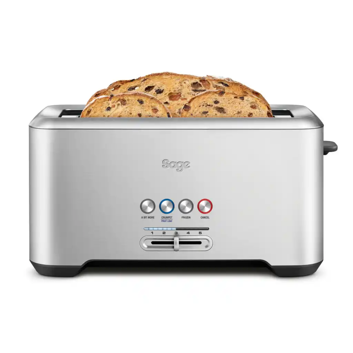 מצנם ארוך 4 פרוסות נירוסטה SAGE