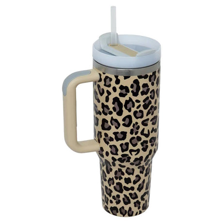 כוס שתייה גדולה Trendy Cup מנומרת  1.2 ליטר Roso