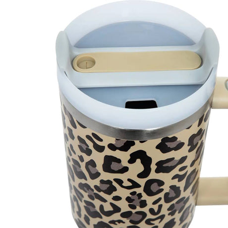 כוס שתייה גדולה Trendy Cup מנומרת  1.2 ליטר Roso