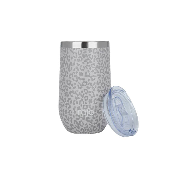 כוס תרמית נירוסטה עם הדפס אפור מנומר Roso 500ml