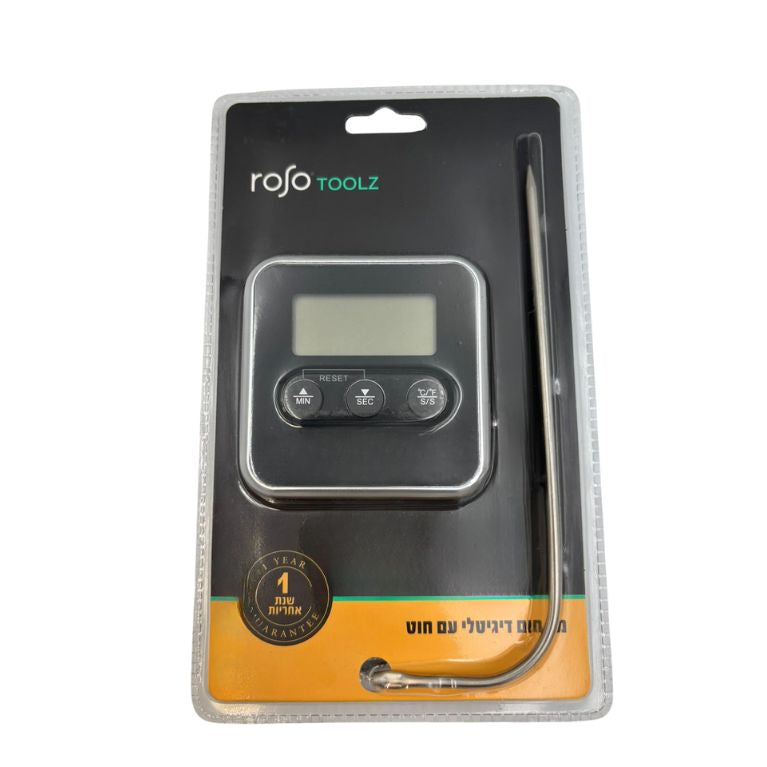 מד חום דיגיטלי עם חוט Roso Toolz