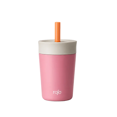 כוס שתייה לילדים ורודה 350 מ"ל Roso Grab & Go