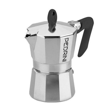 מקינטה אלומיניום 6 כוסות Pedrini Caffe