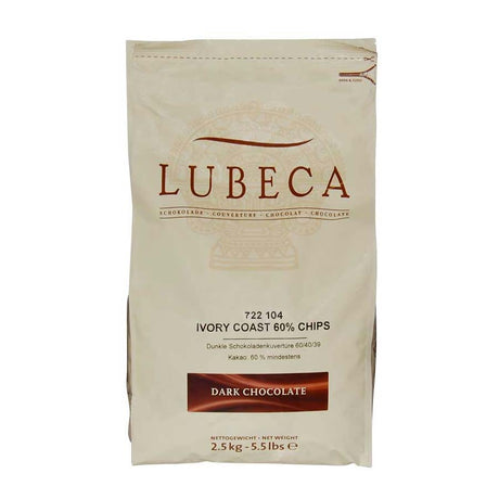 שוקולד מריר 55% 1 ק"ג Lubeca