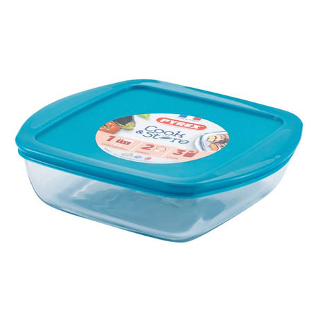 כלי אחסון מרובע 2.2 ליטר Pyrex