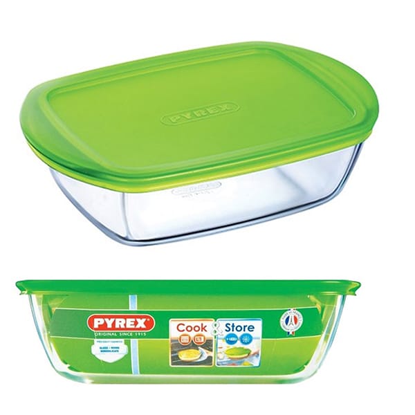 כלי אחסון מלבני 1.1 ליטר Pyrex