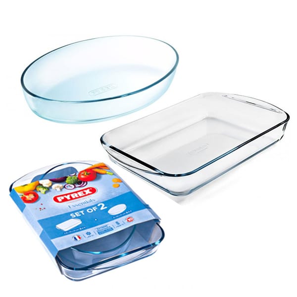 סט 2 תבניות Pyrex