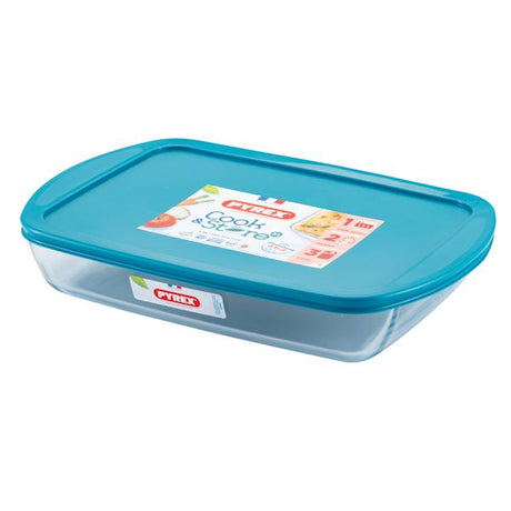 כלי אחסון מלבני 0.4 ליטר Pyrex
