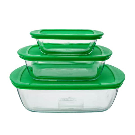 סט 3 תבניות Pyrex