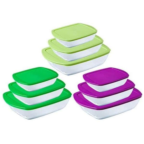 סט 3 תבניות Pyrex