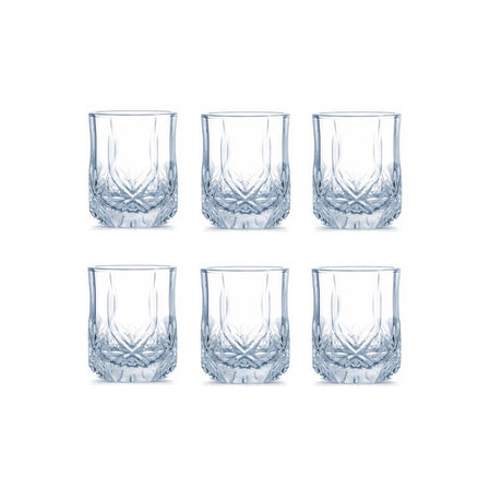 6 כוסות זכוכית נמוכות 270ml דגם ברייטון Luminarc