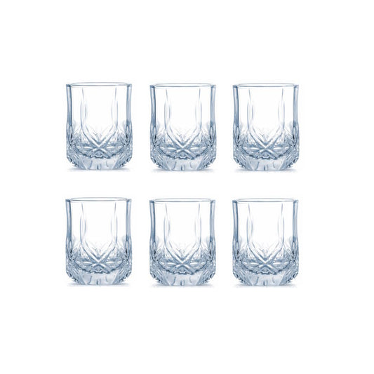 6 כוסות זכוכית נמוכות 270ml דגם ברייטון Luminarc