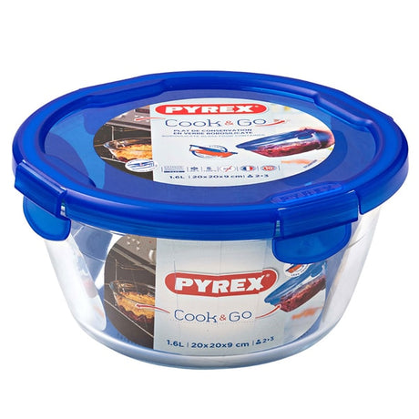 כלי אחסון עגול 1.6 ליטר PYREX