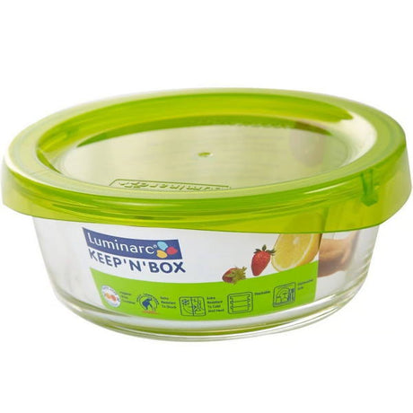 כלי אחסון זכוכית עגול Luminarc 670ml