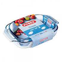 סט 2 תבניות מלבני Pyrex