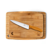 מארז מתנה זוג קרשי חיתוך וסכין Victorinox