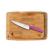 מארז מתנה זוג קרשי חיתוך וסכין Victorinox