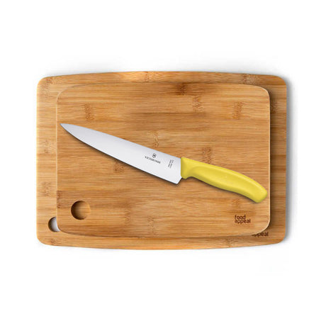 מארז מתנה זוג קרשי חיתוך וסכין Victorinox