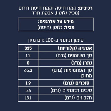 תערובת קמח לפסטה ירוקה 500 גרם
