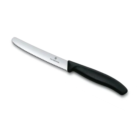 סכין ירקות משוננת להב עגול Victorinox 11cm