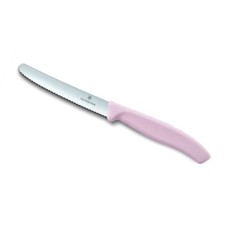 סכין ירקות משוננת להב עגול Victorinox 11cm