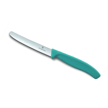 סכין ירקות משוננת להב עגול Victorinox 11cm
