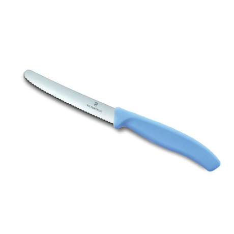סכין ירקות משוננת להב עגול Victorinox 11cm