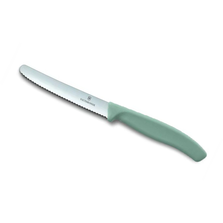 סכין ירקות משוננת להב עגול Victorinox 11cm