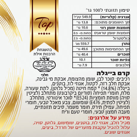 קרמה נוצ'יטלו חלבי שף קונדיטור