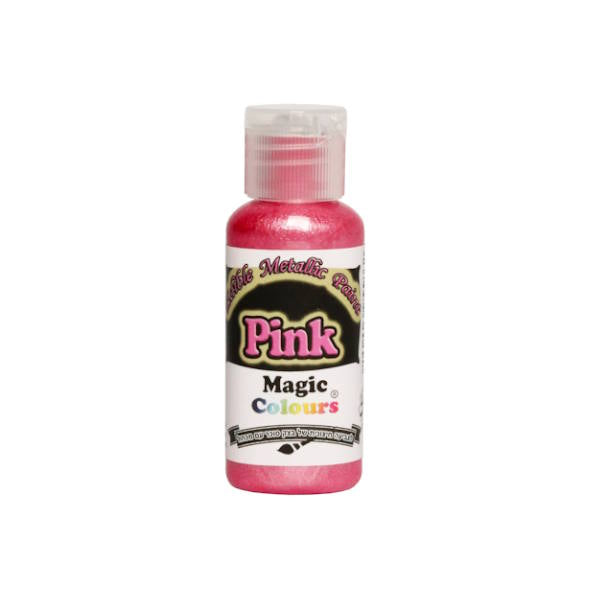 צבע מאכל ג'ל מטאלי ורוד Magic Colours