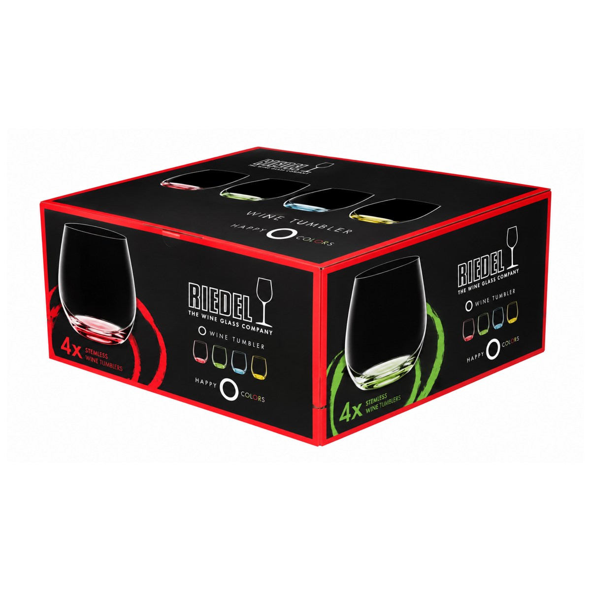 סט 4 כוסות יין צבעוניות RIEDEL O