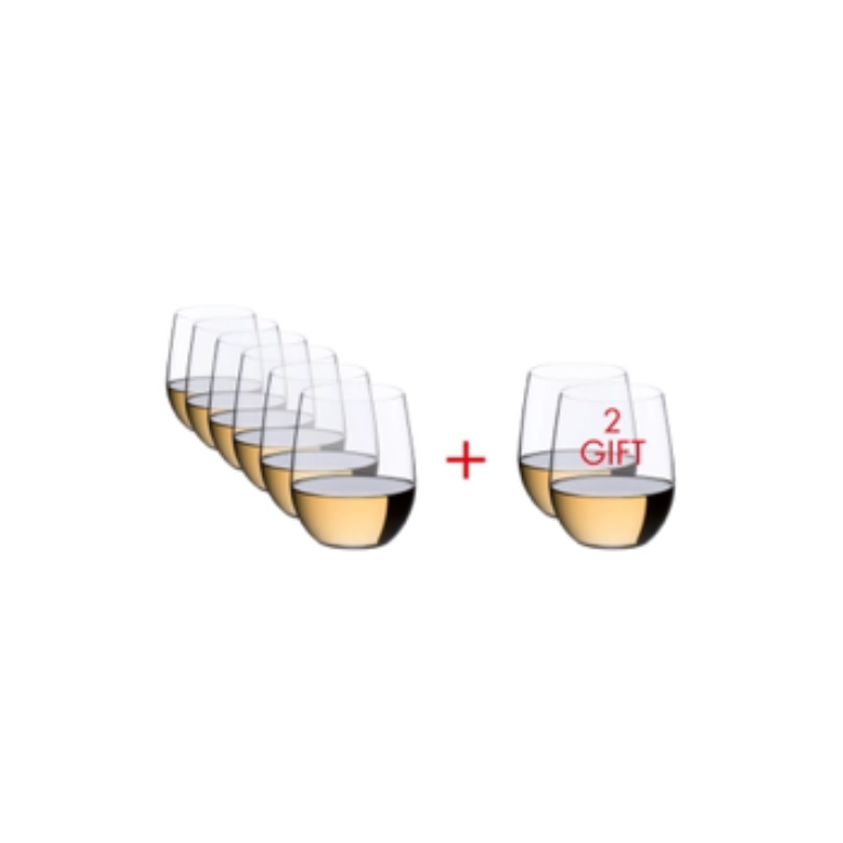 מארז כוסות יין שרדונה 6+2 Riedel