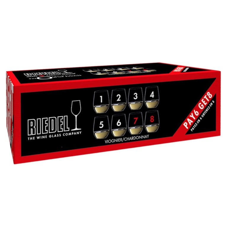 מארז כוסות יין שרדונה 6+2 Riedel