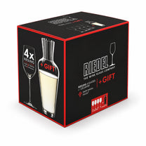 מארז מתנה RIEDEL Veritas Riesling – ארבע כוסות יין + דיקנטר Mosel