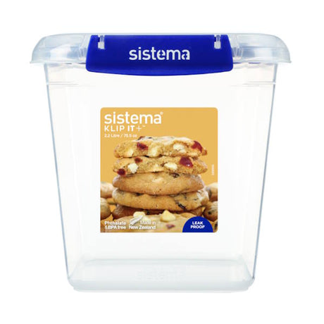 קופסת אחסון מרובעת 2.2 ליטר Sistema
