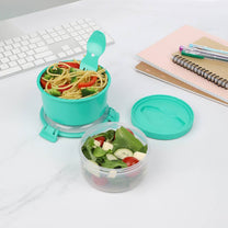 מכל עגול מחולק Sistema 965ml מסדרת Lunch Stack To Go