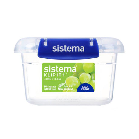 קופסת אחסון מלבנית Sistema 400ml