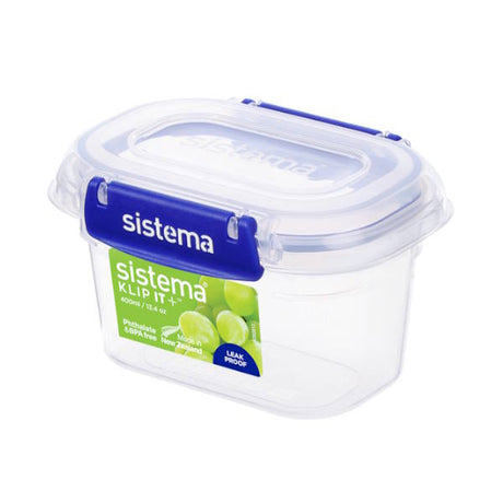 קופסת אחסון מלבנית Sistema 400ml