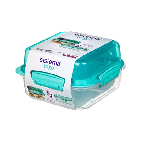 קופסת אוכל Lunch Stack To Go מחולקת 1.24 ליטר Sistema