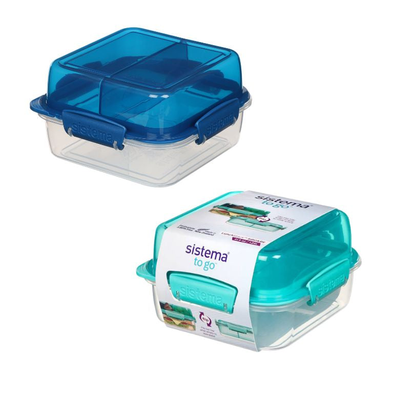 קופסת אוכל Lunch Stack To Go מחולקת 1.24 ליטר Sistema