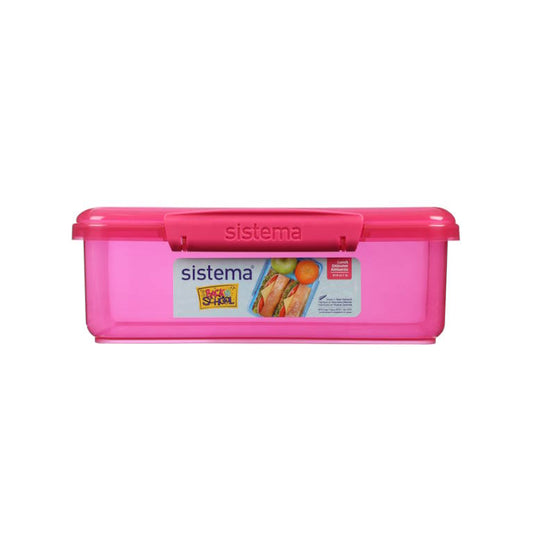 קופסת אחסון מלבנית 2 ליטר צבעוני Sistema