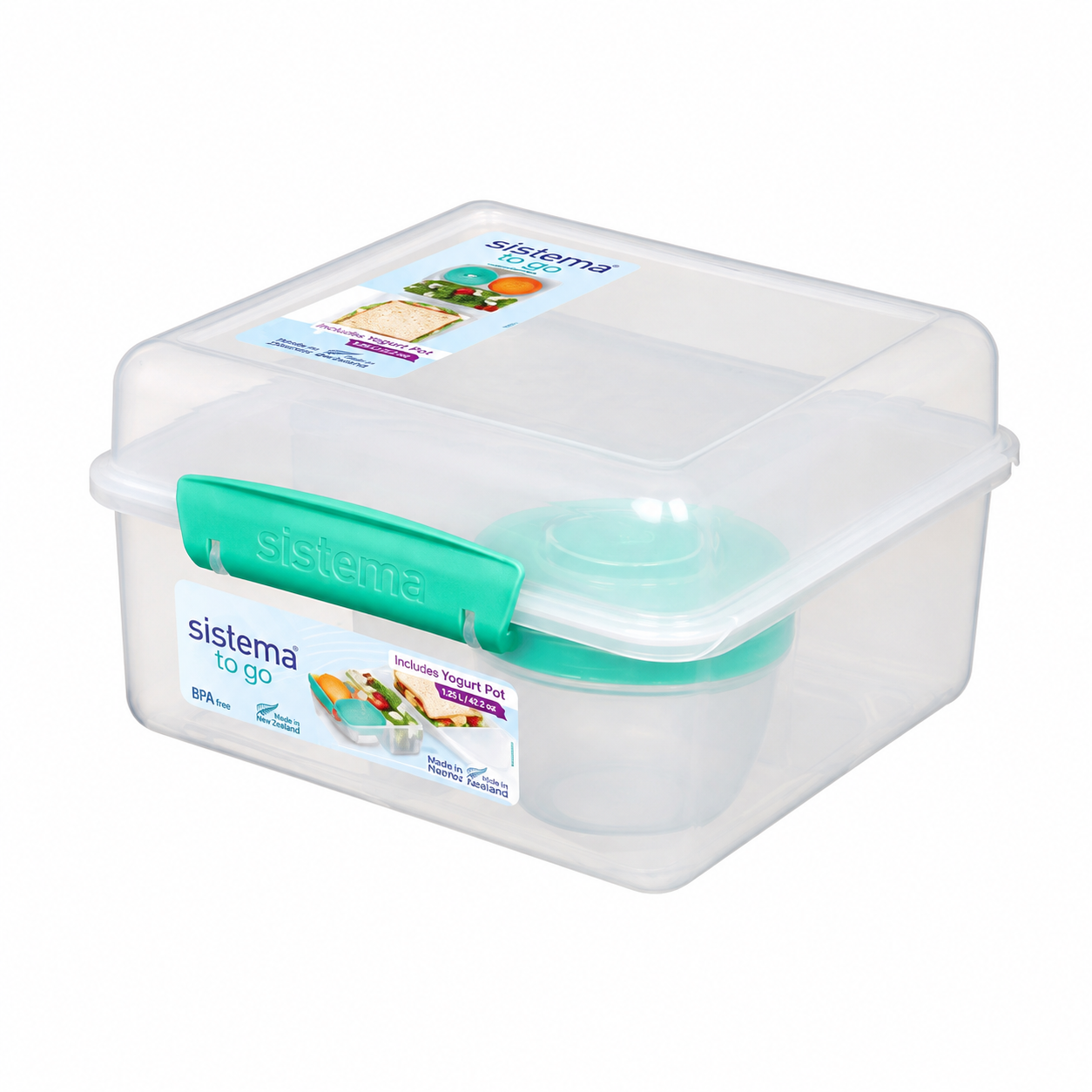 קוביית לאנצ' 2 ליטר ומיכל לתוספות sistema
