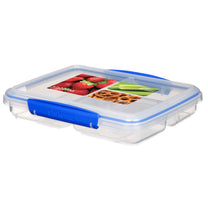 קופסת אחסון מחולקת ל-3 820 מ״ל CLIP IT SPLIT בצבע Dark Blue