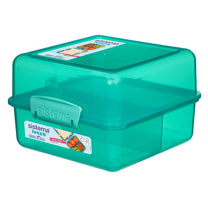 קופסת לאנצ' מרובעת 1.4 ליטר ומחולקת Sistema