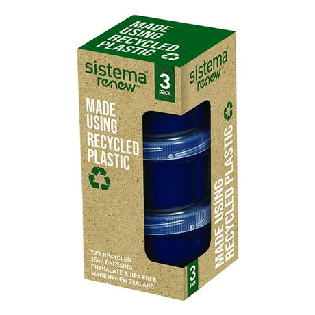 מארז שלישייה רוטב לסלט 35 מ"ל Sistema