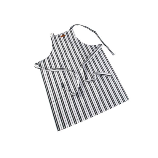סינר מטבח שלם עם כיס פסים שחורים Arcosteel