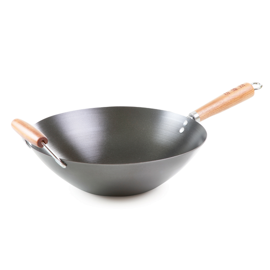 ווק 35 ס"מ ידיות עץ BIO Arcosteel