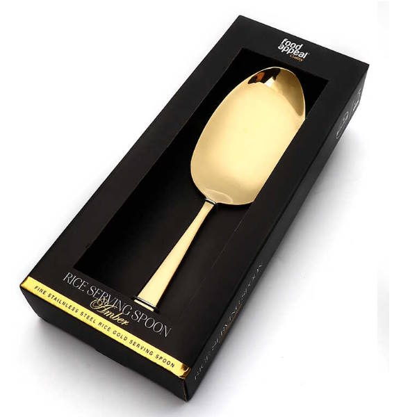 כף הגשה לאורז בצבע זהב Food Appeal
