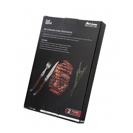 מארז 6 סכיני סטייק MEAT LOVERS